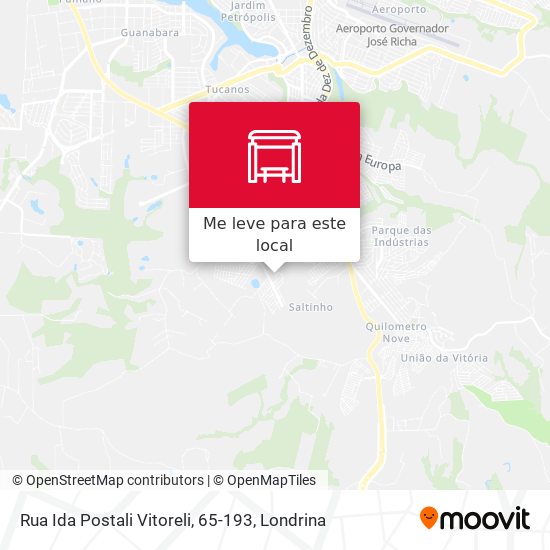 Rua Ida Postali Vitoreli, 65-193 mapa