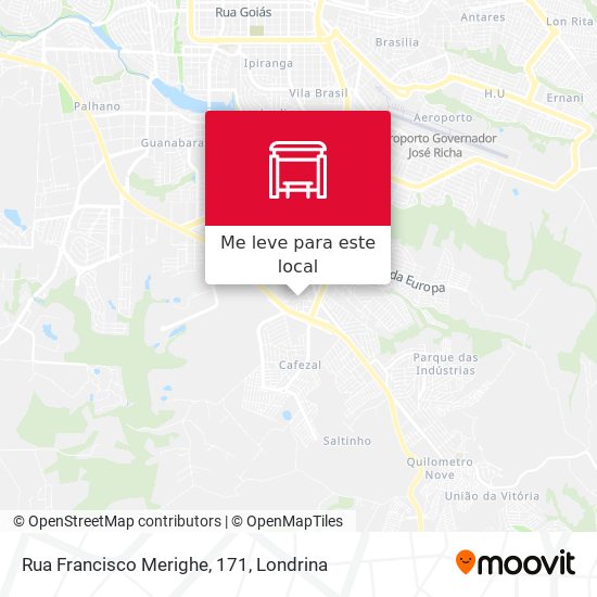 Rua Francisco Merighe, 171 mapa