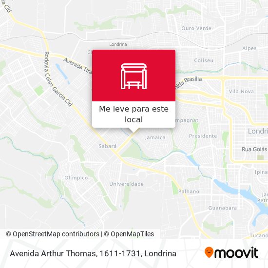 Avenida Arthur Thomas, 1611-1731 mapa