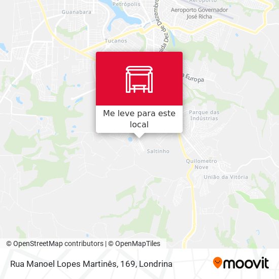 Rua Manoel Lopes Martinês, 169 mapa