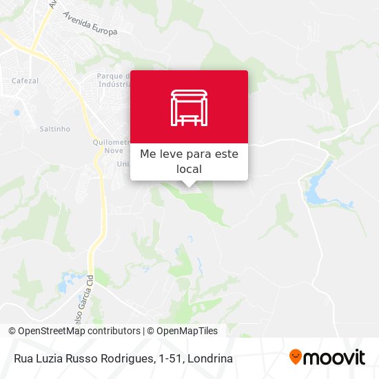 Rua Luzia Russo Rodrigues, 1-51 mapa