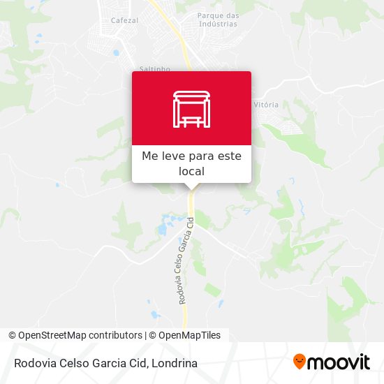 Rodovia Celso Garcia Cid mapa