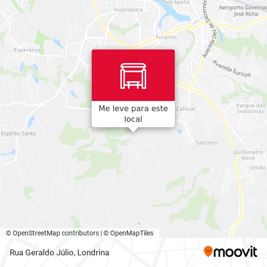 Rua Geraldo Júlio mapa