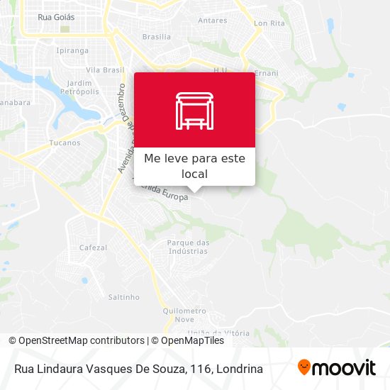 Rua Lindaura Vasques De Souza, 116 mapa