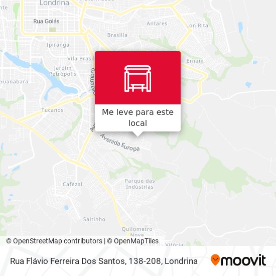 Rua Flávio Ferreira Dos Santos, 138-208 mapa