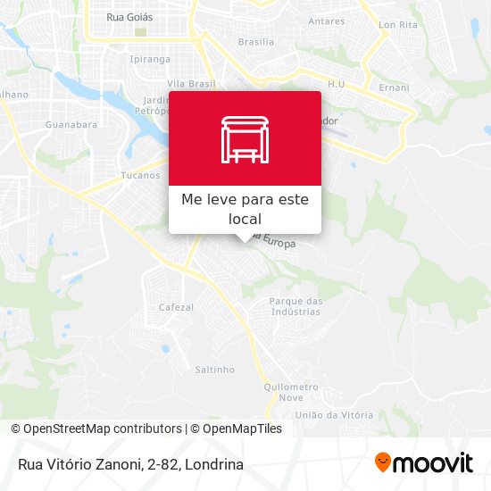 Rua Vitório Zanoni, 2-82 mapa