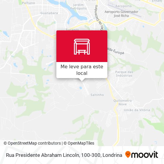 Rua Presidente Abraham Lincoln, 100-300 mapa