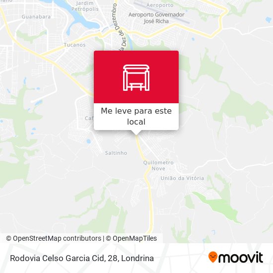Rodovia Celso Garcia Cid, 28 mapa