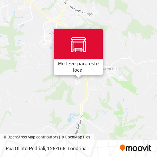 Rua Olinto Pedriali, 128-168 mapa