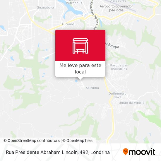 Rua Presidente Abraham Lincoln, 492 mapa