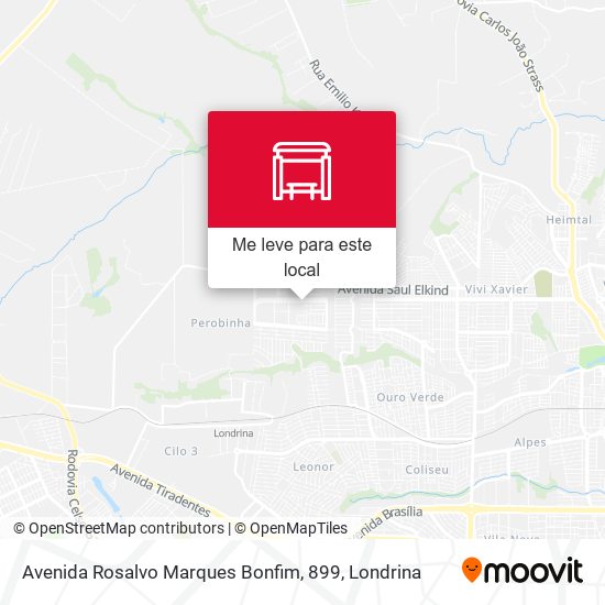 Avenida Rosalvo Marques Bonfim, 899 mapa