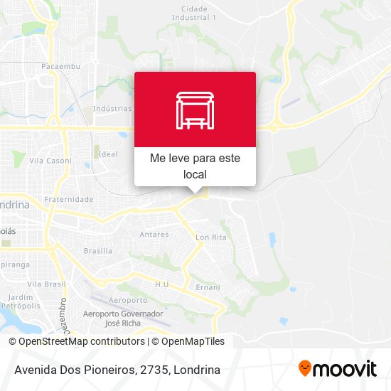 Avenida Dos Pioneiros, 2735 mapa