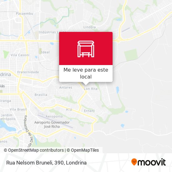 Rua Nelsom Bruneli, 390 mapa