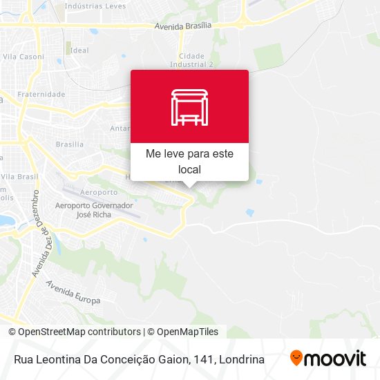 Rua Leontina Da Conceição Gaion, 141 mapa