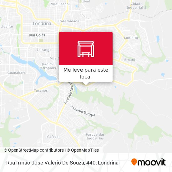 Rua Irmão José Valério De Souza, 440 mapa