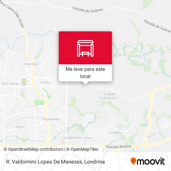 R. Valdomiro Lopes De Menezes mapa