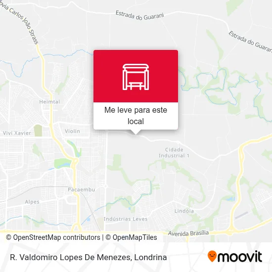 R. Valdomiro Lopes De Menezes mapa
