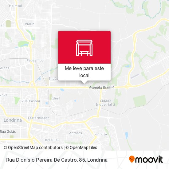Rua Dionísio Pereira De Castro, 85 mapa