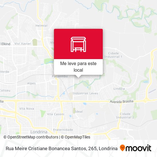 Rua Meire Cristiane Bonancea Santos, 265 mapa