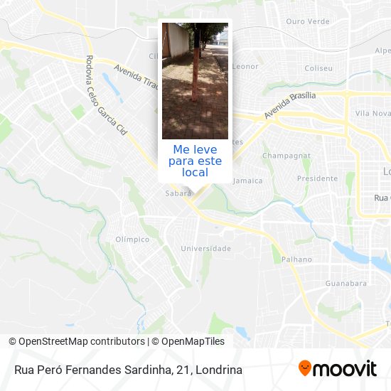 Rua Peró Fernandes Sardinha, 21 mapa