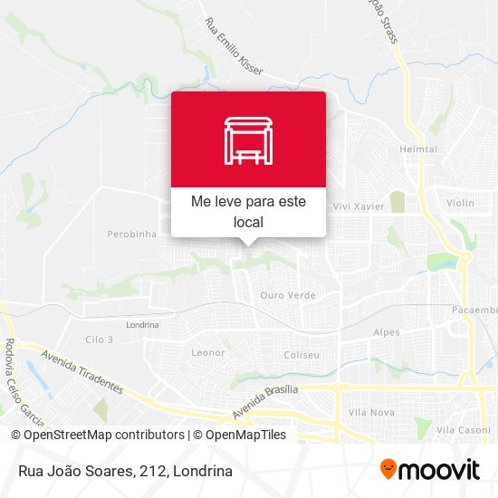 Rua João Soares, 212 mapa