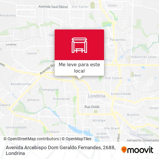 Avenida Arcebispo Dom Geraldo Fernandes, 2688 mapa