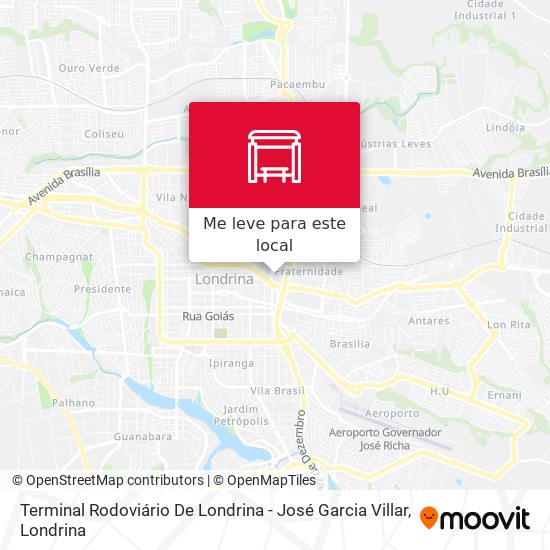 Terminal Rodoviário De Londrina - José Garcia Villar mapa