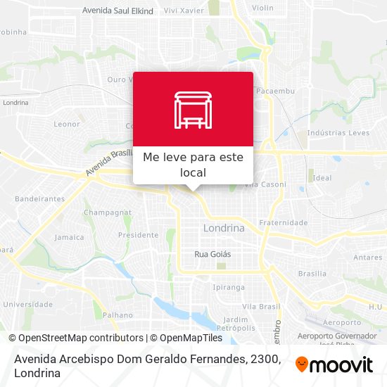 Avenida Arcebispo Dom Geraldo Fernandes, 2300 mapa