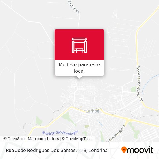 Rua João Rodrigues Dos Santos, 119 mapa
