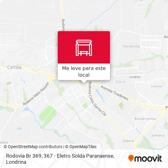 Rodovia Br 369, 367 - Eletro Solda Paranaense mapa