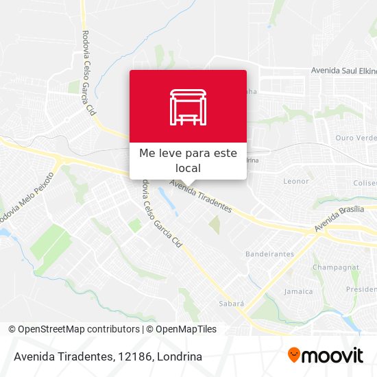 Avenida Tiradentes, 12186 mapa