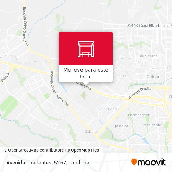 Avenida Tiradentes, 5257 mapa