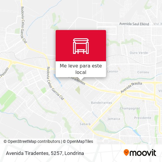 Avenida Tiradentes, 5257 mapa