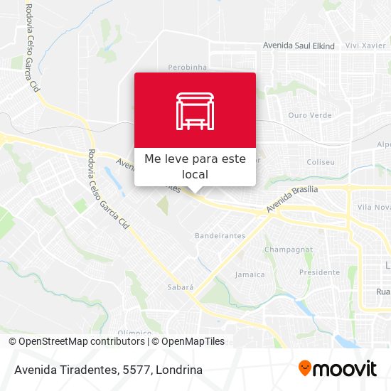 Avenida Tiradentes, 5577 mapa