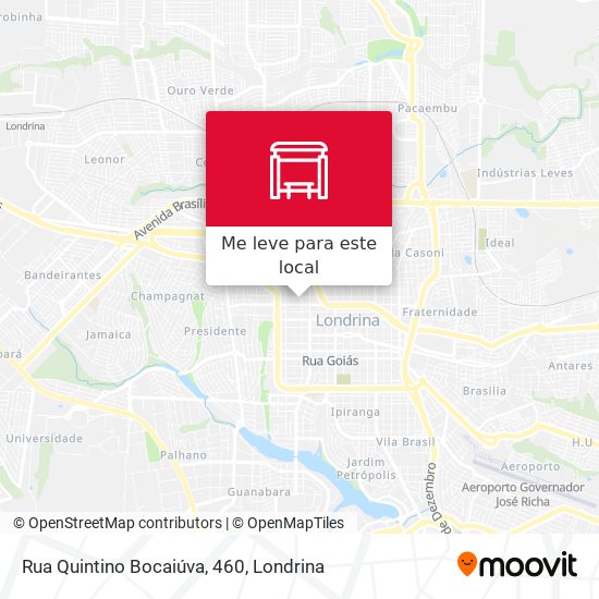 Rua Quintino Bocaiúva, 460 mapa