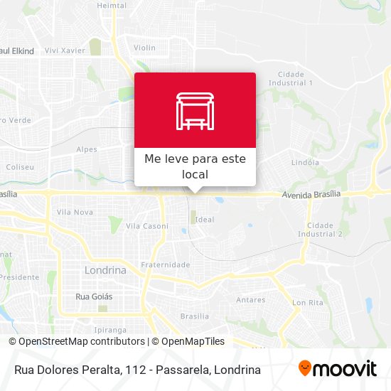 Rua Dolores Peralta, 112 - Passarela mapa