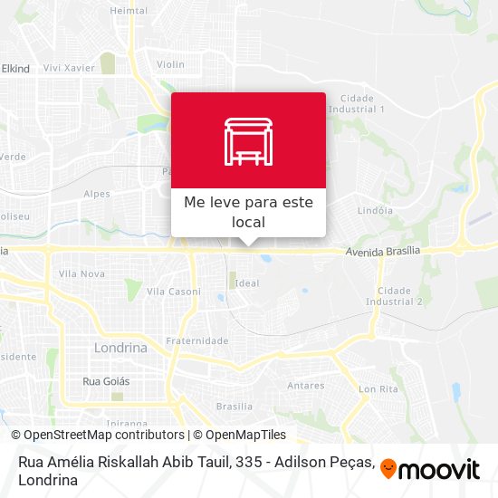 Rua Amélia Riskallah Abib Tauil, 335 - Adilson Peças mapa