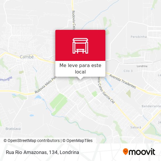 Rua Rio Amazonas, 134 mapa
