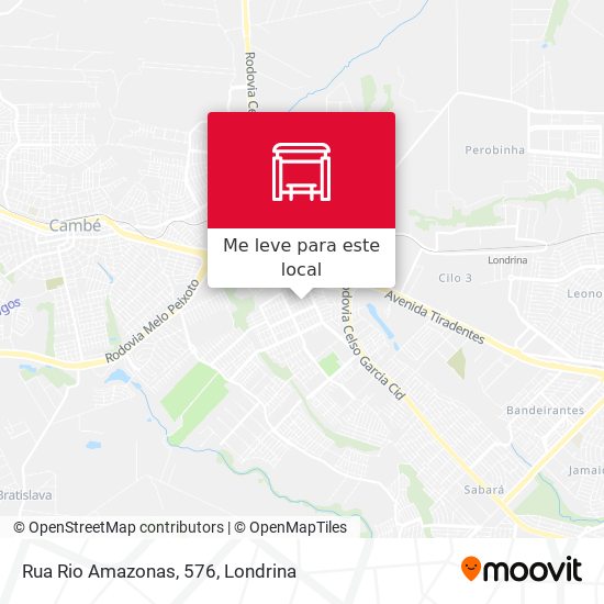 Rua Rio Amazonas, 576 mapa