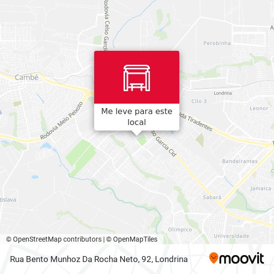 Rua Bento Munhoz Da Rocha Neto, 92 mapa