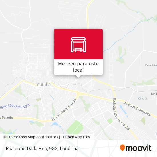 Rua João Dalla Pria, 932 mapa