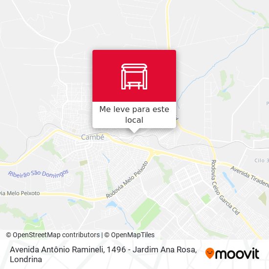 Avenida Antônio Ramineli, 1496 - Jardim Ana Rosa mapa