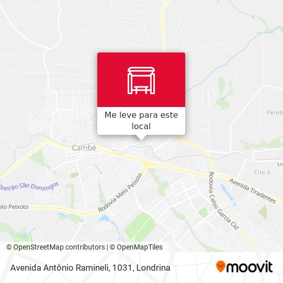 Avenida Antônio Ramineli, 1031 mapa
