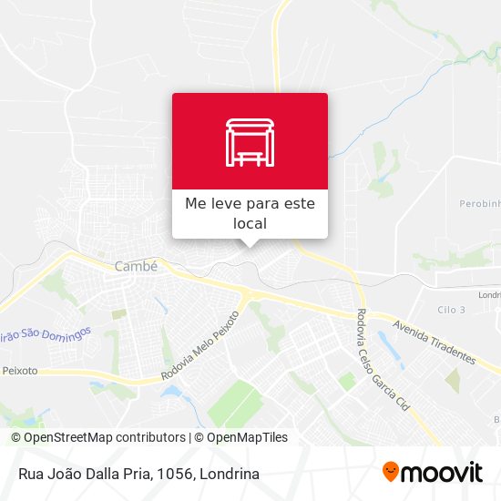 Rua João Dalla Pria, 1056 mapa