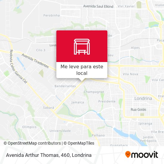 Avenida Arthur Thomas, 460 mapa