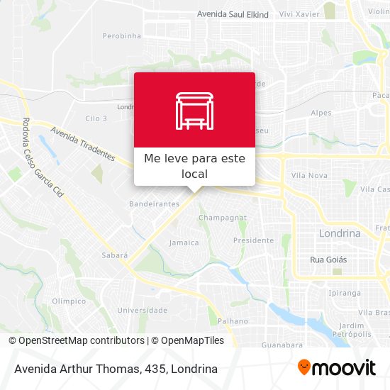 Avenida Arthur Thomas, 435 mapa