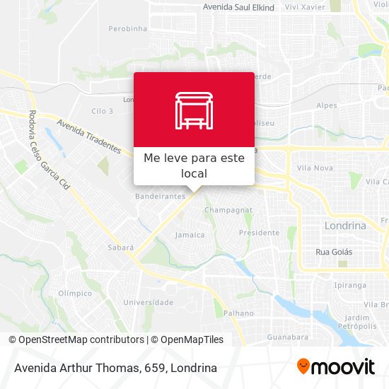 Avenida Arthur Thomas, 659 mapa