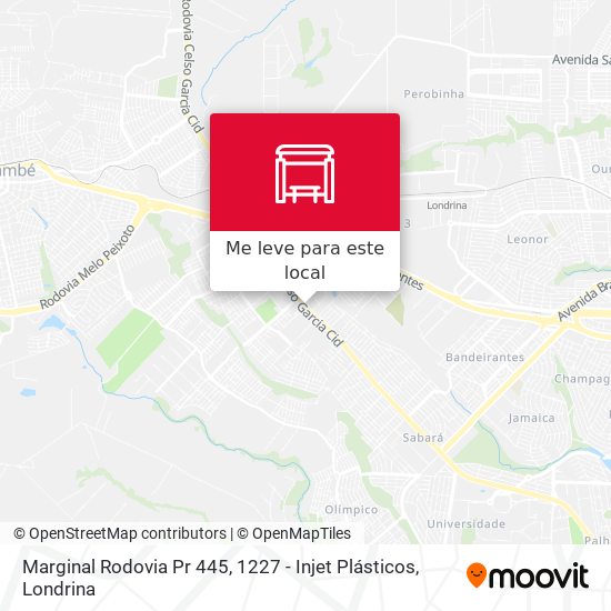 Marginal Rodovia Pr 445, 1227 - Injet Plásticos mapa