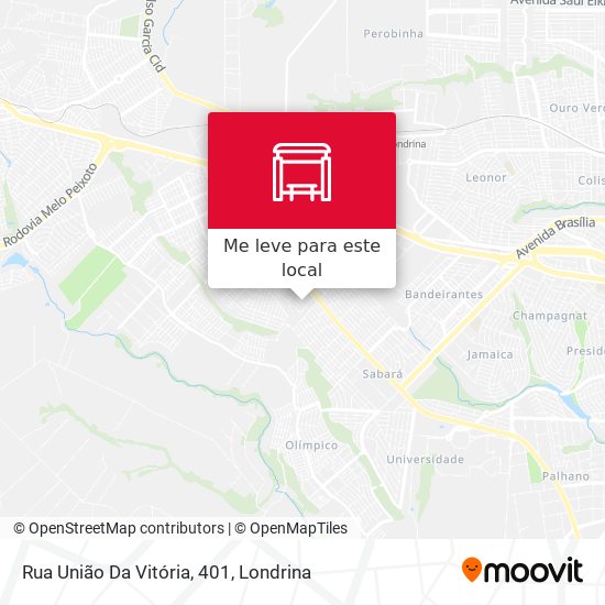 Rua União Da Vitória, 401 mapa