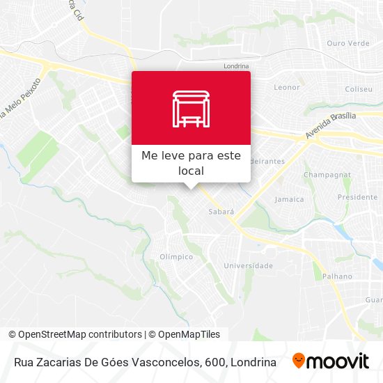 Rua Zacarias De Góes Vasconcelos, 600 mapa